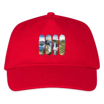Oregon Travel – Pazifik & Cascades Natur Design - Kinder Basecap - Rot - Vorne