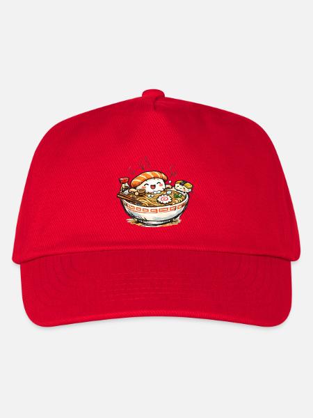 Kawaii Sushi Ramen Jubel - Kinder Basecap - Rot
