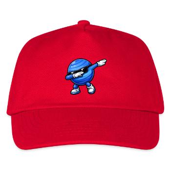 Dabbing Neptun - Kinder Basecap - Rot - Vorne