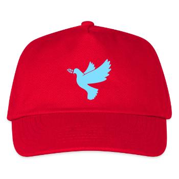 Colombe de la Paix en bleu clair - Casquette de baseball Enfant - rouge - Devant