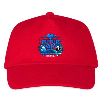 Futur Papy Loading Annonce Grossesse Geek - Casquette de baseball Enfant - rouge - Devant