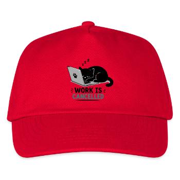Pause chat sur l’ordinateur portable - Casquette de baseball Enfant - rouge - Devant