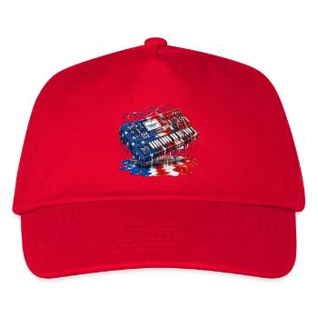 Synth-Pop, New-Wave-Musik USA Synthesizer - Kinder Basecap - Rot - Vorne