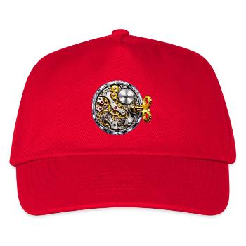 Gold Movement Mechanical - Kinder Basecap - Rot - Vorne