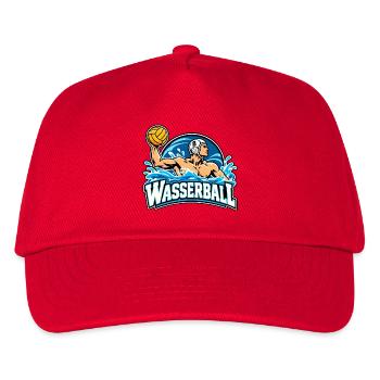 Wassersportheld Wasserball - Kinder Basecap - Rot - Vorne