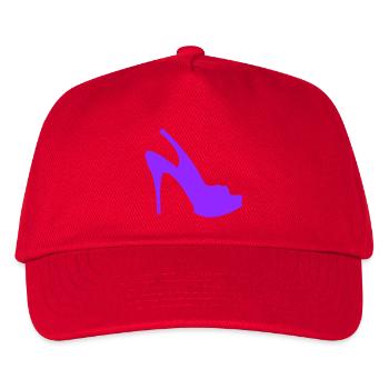Violette Stiletto Silhouette - Kinder Basecap - Rot - Vorne