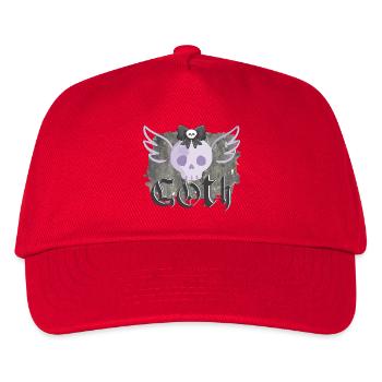Goth - Kinder Basecap - Rot - Vorne