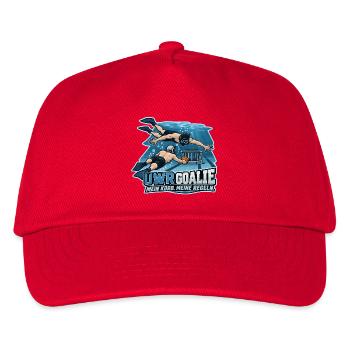 Unterwasser Rugby Goalie - Kinder Basecap - Rot - Vorne