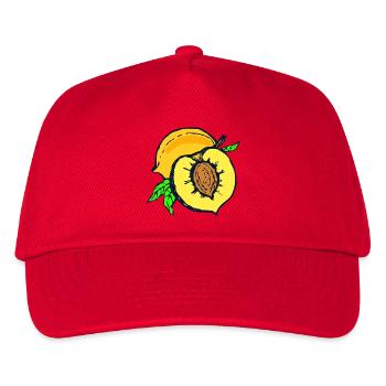 apricots aprikose veggie gemuese fruits8 - Kinder Basecap - Rot - Vorne