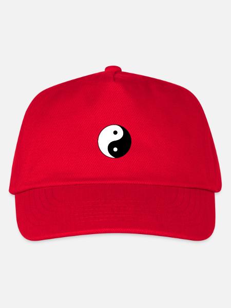 yin yang - Kinder Basecap - Rot