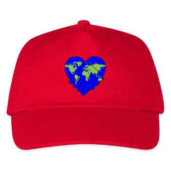 Coopération amour et paix dans le monde - Casquette de baseball Enfant - rouge - Devant
