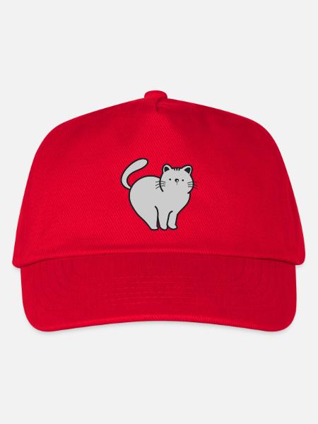 Katze Katzen - Kinder Basecap - Rot