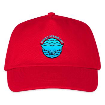 Welttag der Ozeane - Kinder Basecap - Rot - Vorne
