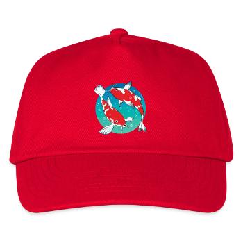 Carp Koi | Japanese ornamental goldfish - Kids’ Baseball Cap - red - Front