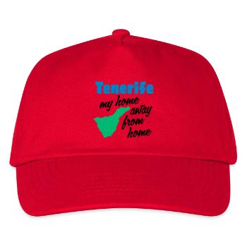 Teneriffa mein zweites Zuhause - Kinder Basecap - Rot - Vorne