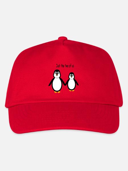 Pinguin - Zwei von uns - Kinder Basecap - Rot