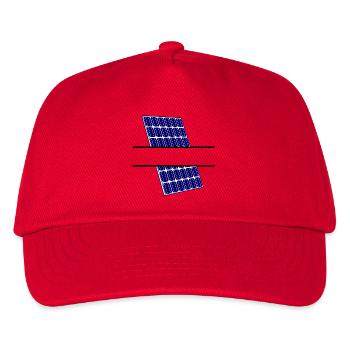 Solar panel for generating energy - Kids’ Baseball Cap - red - Front