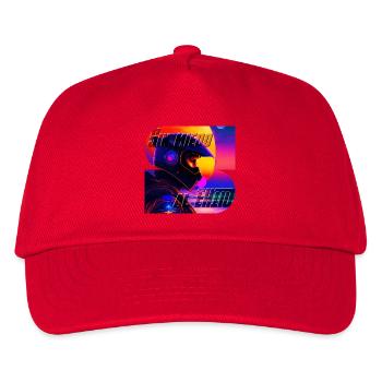 Furchtloses Neon Moto - Kinder Basecap - Rot - Vorne