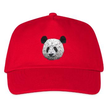 Polygonal Panda Bear Low Poly Art Triangle Shapes - Casquette de baseball Enfant - rouge - Devant