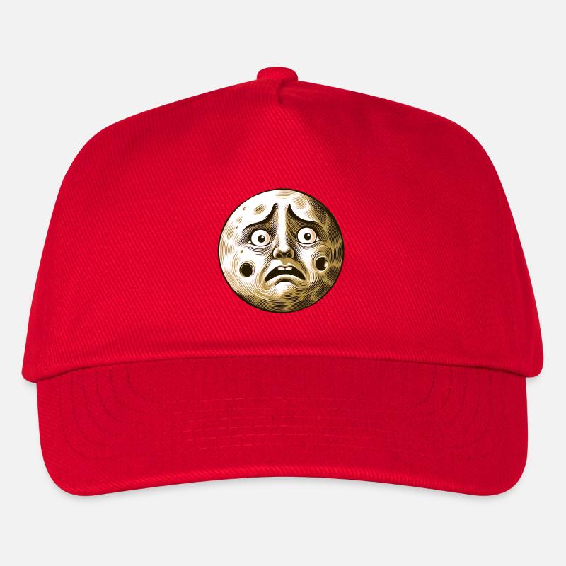 Schreckhafter Mond - Kinder Basecap - Rot