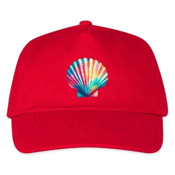 Jakobsmuschel-Schale - Kinder Basecap - Rot - Vorne