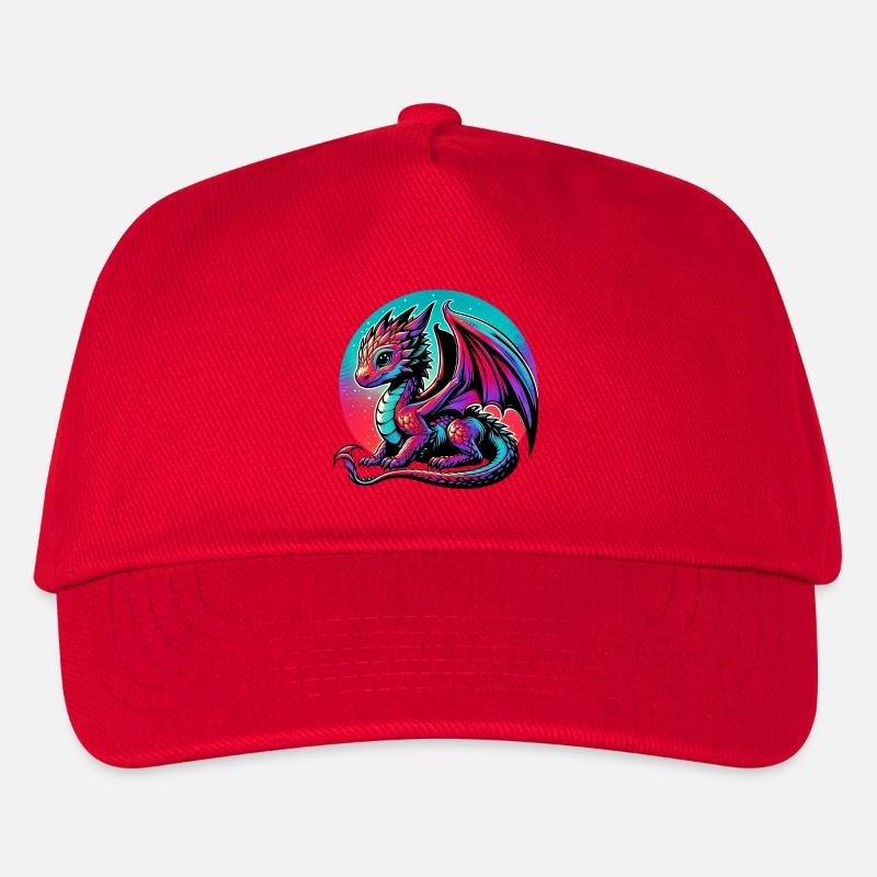 Drache - Kinder Basecap - Rot