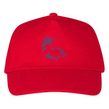 Polynesische Haie - Kinder Basecap - Rot - Vorne