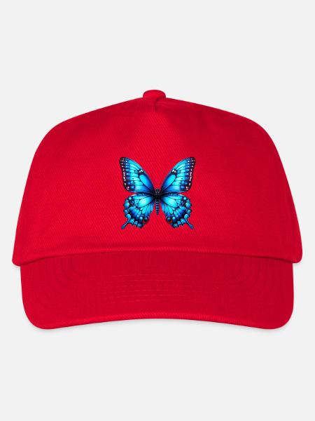 Schmetterling - Kinder Basecap - Rot