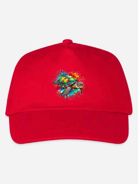 Schildkröte - Kinder Basecap - Rot