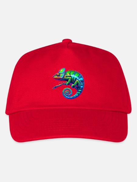 Chamäleon - Kinder Basecap - Rot