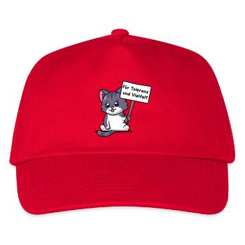 Kittehs für Toleranz und Vielfalt - Kinder Basecap - Rot - Vorne