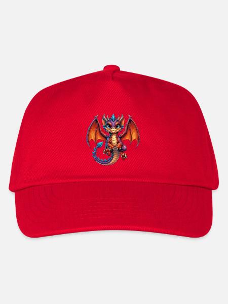 Drache - Kinder Basecap - Rot