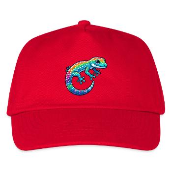 Gecko - Kinder Basecap - Rot - Vorne