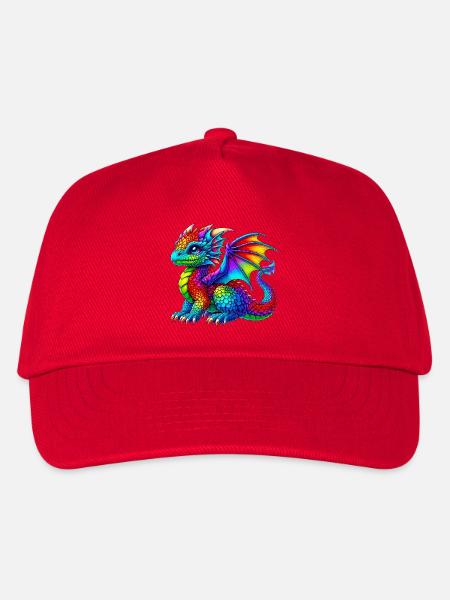 Drache - Kinder Basecap - Rot