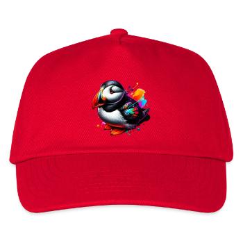 Papageitaucher - Kinder Basecap - Rot - Vorne