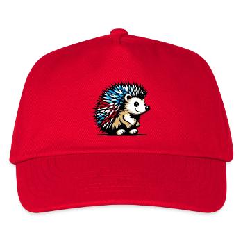 Igel - Kinder Basecap - Rot - Vorne
