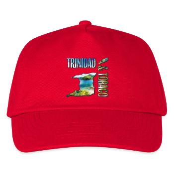 Carte à l’aquarelle Trinité-et-Tobago - Casquette de baseball Enfant - rouge - Devant