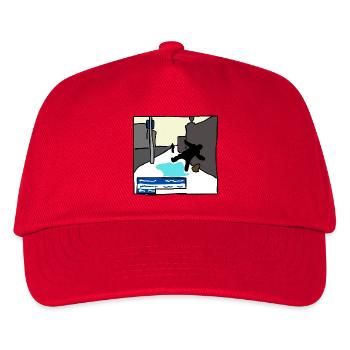 The Lad who slipped on the Ice - Kids’ Baseball Cap - red - Front