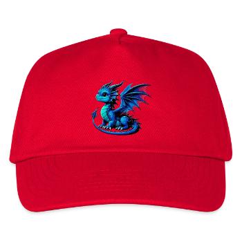 Drache - Kinder Basecap - Rot - Vorne