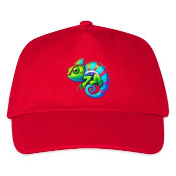 Chamäleon - Kinder Basecap - Rot - Vorne