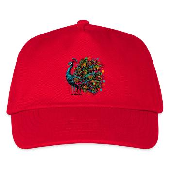 Peacock - Kids’ Baseball Cap - red - Front