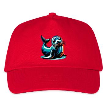 Siegel - Kinder Basecap - Rot - Vorne