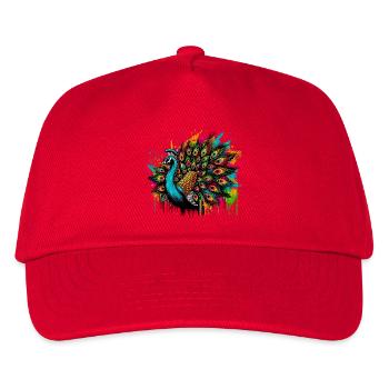 Peacock - Kids’ Baseball Cap - red - Front