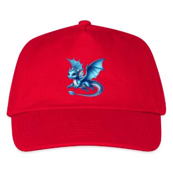 Drache - Kinder Basecap - Rot - Vorne