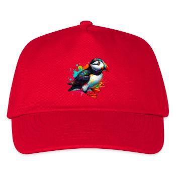 Papageitaucher - Kinder Basecap - Rot - Vorne