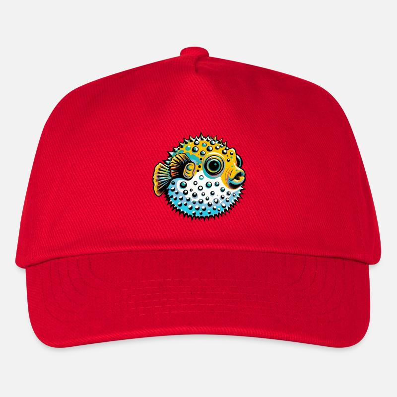 Kugelfisch - Kinder Basecap - Rot