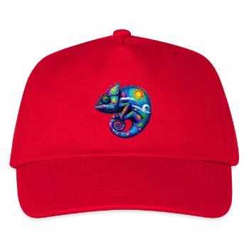 Chamäleon - Kinder Basecap - Rot - Vorne