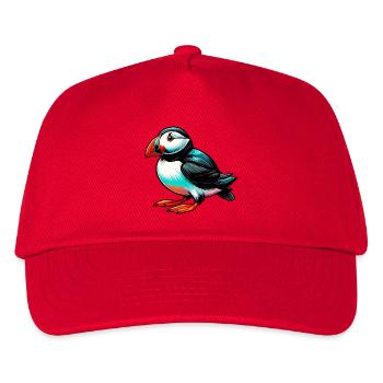 Papageitaucher - Kinder Basecap - Rot - Vorne