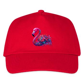 Flamingo - Kinder Basecap - Rot - Vorne