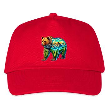 Ours - Casquette de baseball Enfant - rouge - Devant
